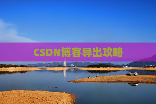 CSDN博客导出攻略